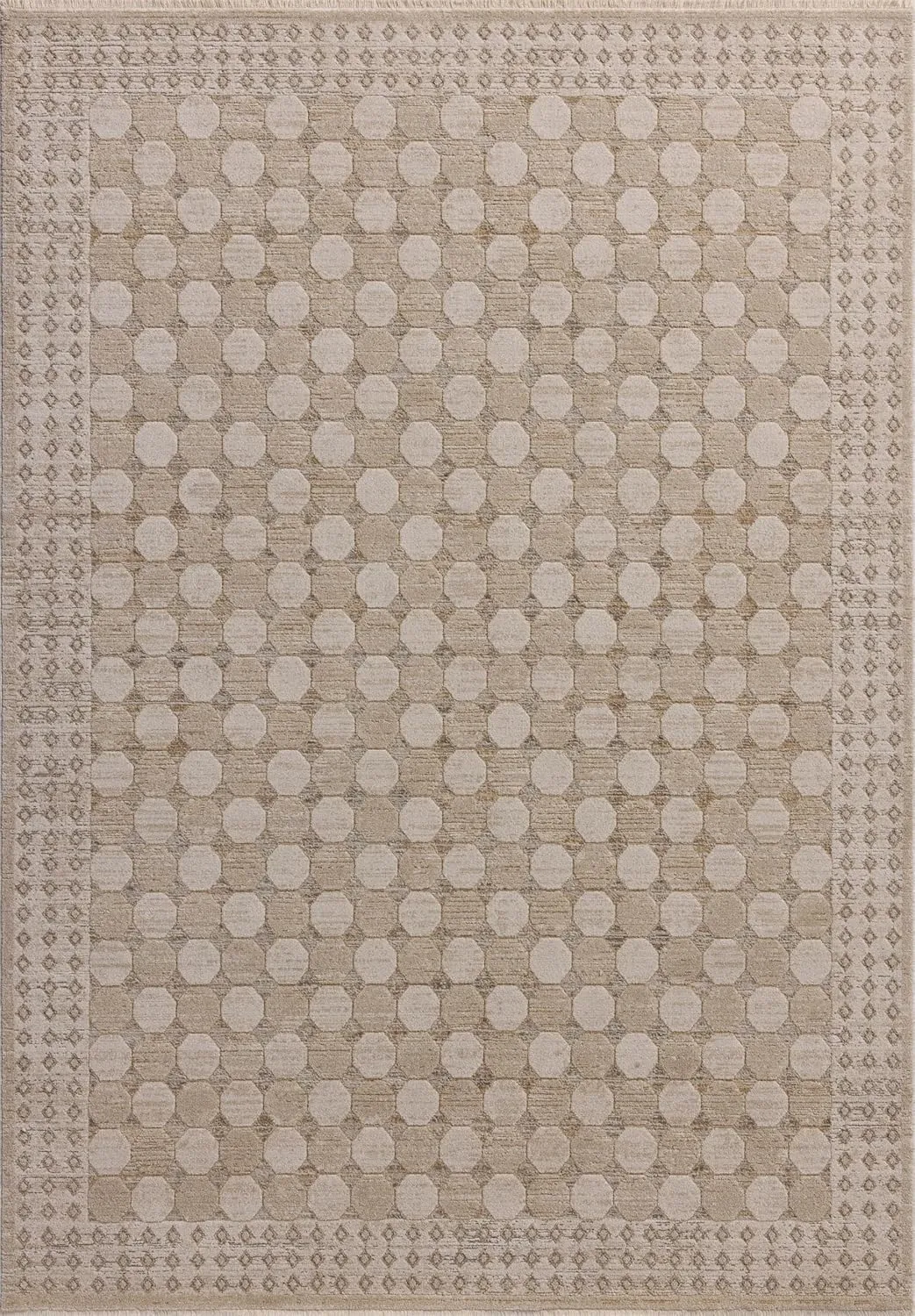 Loloi Amber Lewis Cali Collection CIL-01 Taupe/Natural 6'-7" x 9'-2", .25" Pile Height, Area Rug