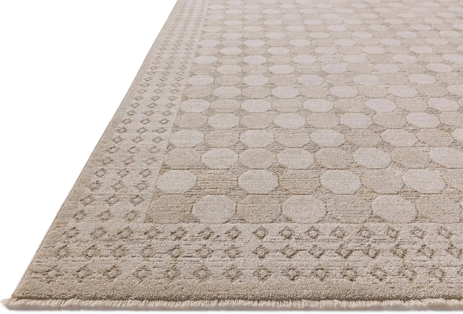Loloi Amber Lewis Cali Collection CIL-01 Taupe/Natural 6'-7" x 9'-2", .25" Pile Height, Area Rug