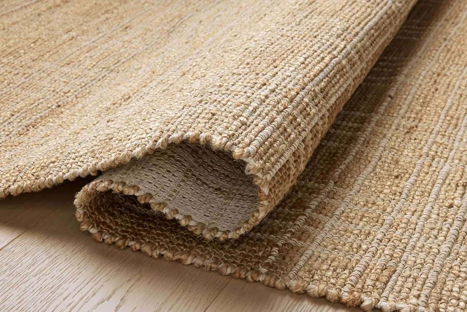 Loloi Chris Loves Julia Judy Collection JUD-01 Natural/Cream 2'-6" x 7'-6" Runner Rug