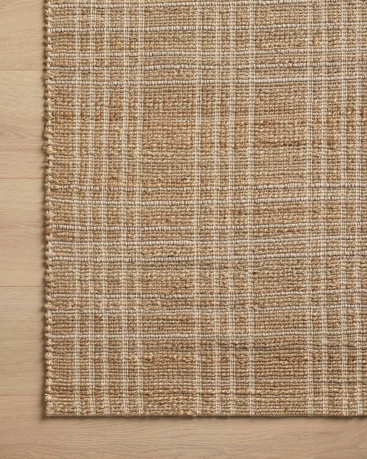 Loloi Chris Loves Julia Judy Collection JUD-01 Natural/Cream 2'-6" x 7'-6" Runner Rug