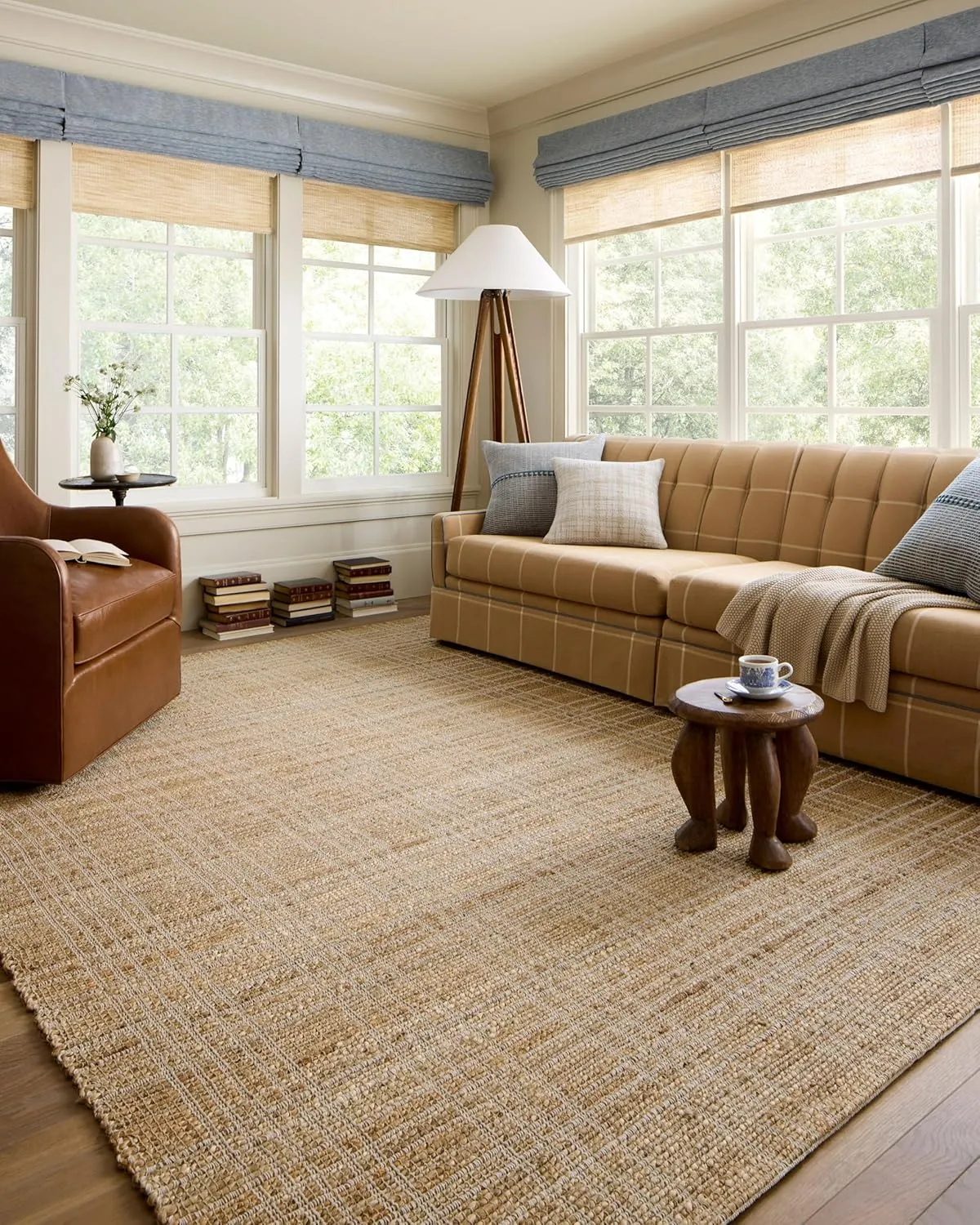 Loloi Chris Loves Julia Judy Collection JUD-01 Natural/Cream 2'-6" x 7'-6" Runner Rug