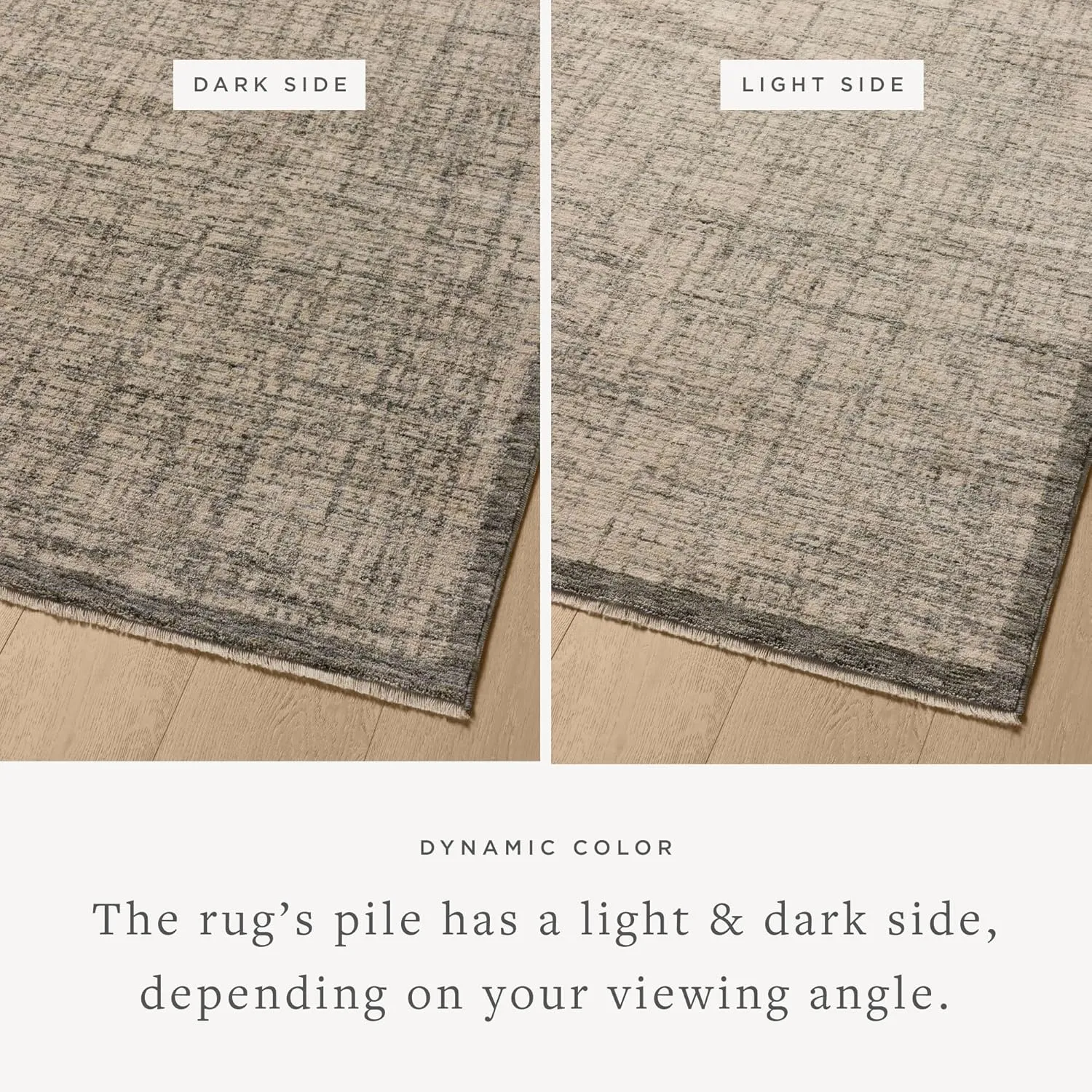 Loloi II Winston Collection WIT-01 Denim/Bone 9'-6" x 13'-1" Area Rug, .38" Pile Height, Soft, Durable, Non-Shedding, Easy Clean, Rug for Living Room