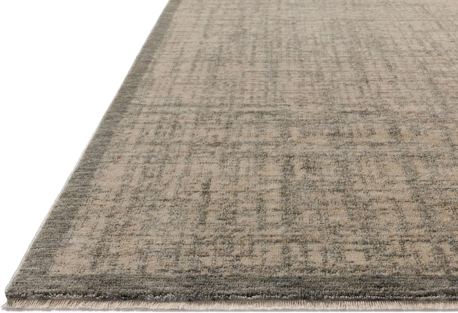 Loloi II Winston Collection WIT-01 Denim/Bone 9'-6" x 13'-1" Area Rug, .38" Pile Height, Soft, Durable, Non-Shedding, Easy Clean, Rug for Living Room