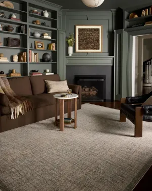 Loloi II Winston Collection WIT-01 Denim/Bone 9'-6" x 13'-1" Area Rug, .38" Pile Height, Soft, Durable, Non-Shedding, Easy Clean, Rug for Living Room