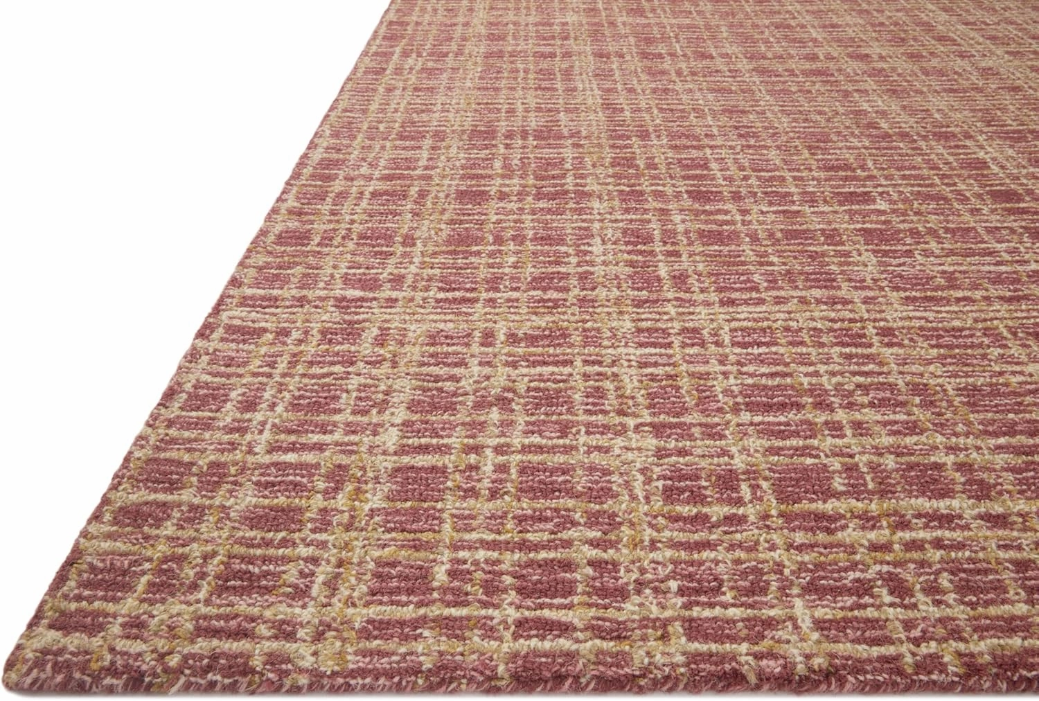 Loloi Chris Loves Julia x Polly Collection POL-03 Berry/Natural 2'-0" x 5'-0" Accent Rug