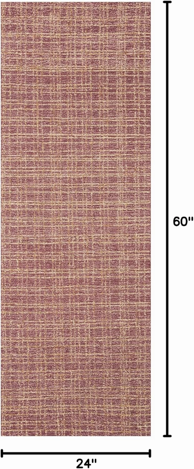 Loloi Chris Loves Julia x Polly Collection POL-03 Berry/Natural 2'-0" x 5'-0" Accent Rug