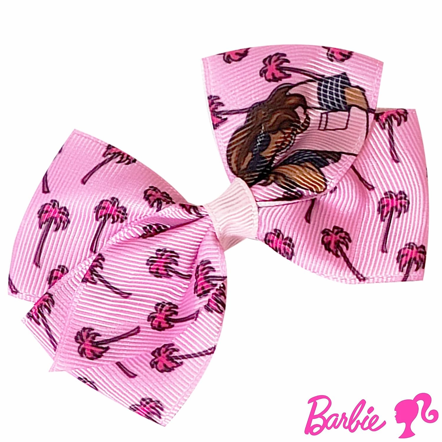 Luv Her Barbie Kids Bows - Hair Accessories Gift Set - Princess Hair Bows - 7 Pcs 4 Inch Bundle - Hair Bows for Girls - Barbie Hair clip - Alligator Clip - Ages 3  