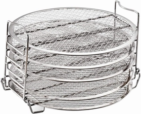 Luxshiny Ir Fryer Cooker Rack 1 Set 5 Layer Dehydrator Bracket Grill Accessories for 6.5qt 8qt