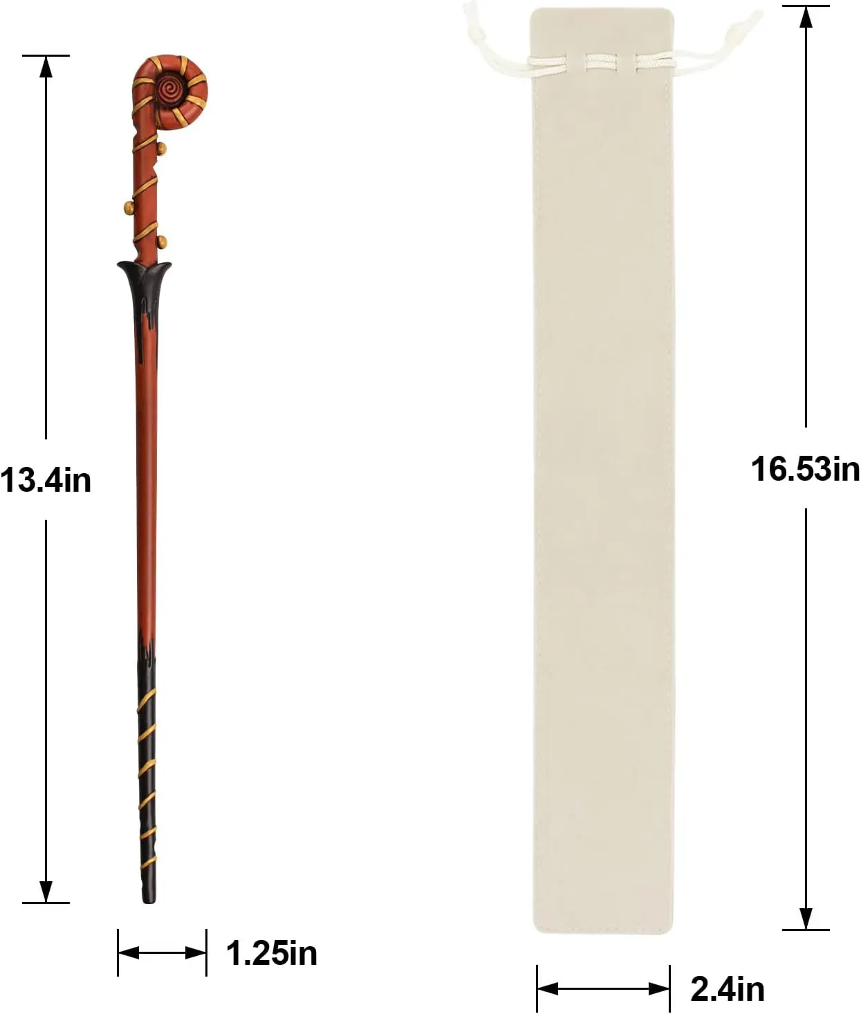 Magic Witch Witchcraft Wizard Sorcerer Wand for Collectible Magical Toy Wands (Lollipop)