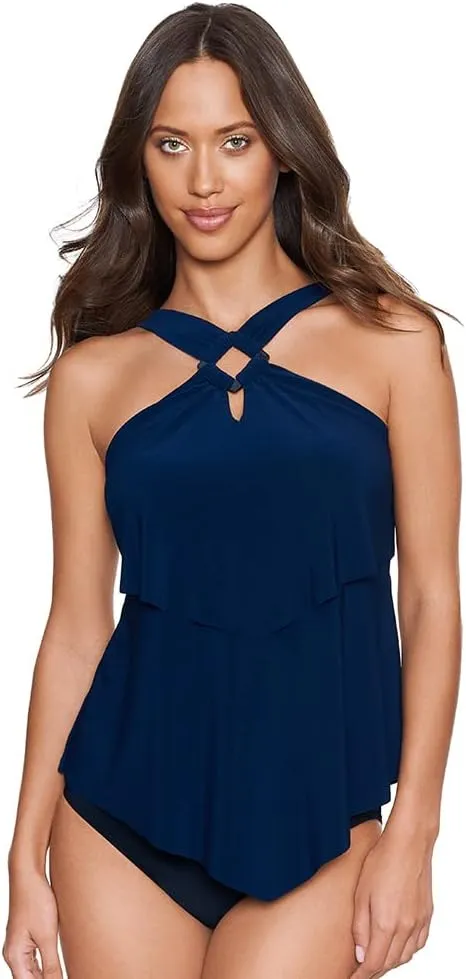 MagicSuit Women's Swimwear Square Cut Carolina Wireless Adjustable Tankini Top