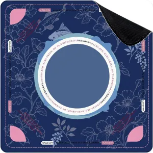 Mahjong Mat for Table fish japanese chinese design sketch ink paint style seamless 31.5" x 31.5" Non-Slip Noise-Reducing Game Mat Premium Mahjong Accessories for Poker Dominoes Board Games