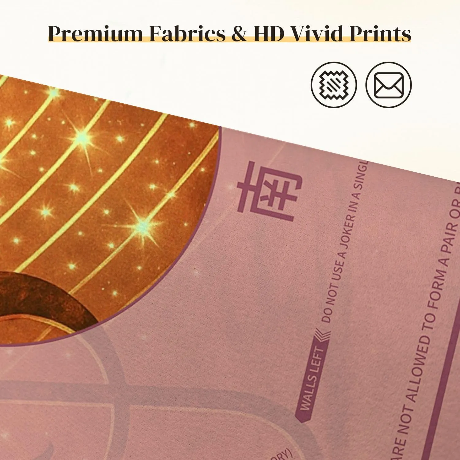 Mahjong Mat for Table Music Theme Poster Treble Clef Abstract Musical Staff 31.5" x 31.5" Non-Slip Noise-Reducing Game Mat Premium Mahjong Accessories for Poker Dominoes Board Games