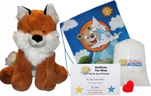 Make Your Own Stuffed Animal 16" "Roxy The Fox - No Sew - Kit with Cute Backpack!