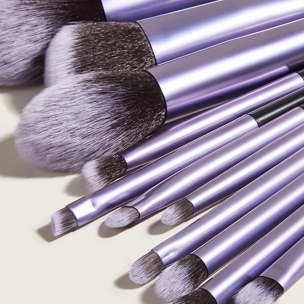 Makeup Brush Set Vegan Makeup Brushes, Soft Macaron Premium Synthetic Fiber Face Make Up Brush Kit for Foundation Powder Blush Contour Eyeshadow Concealer Applicator Brush Tools 31-4