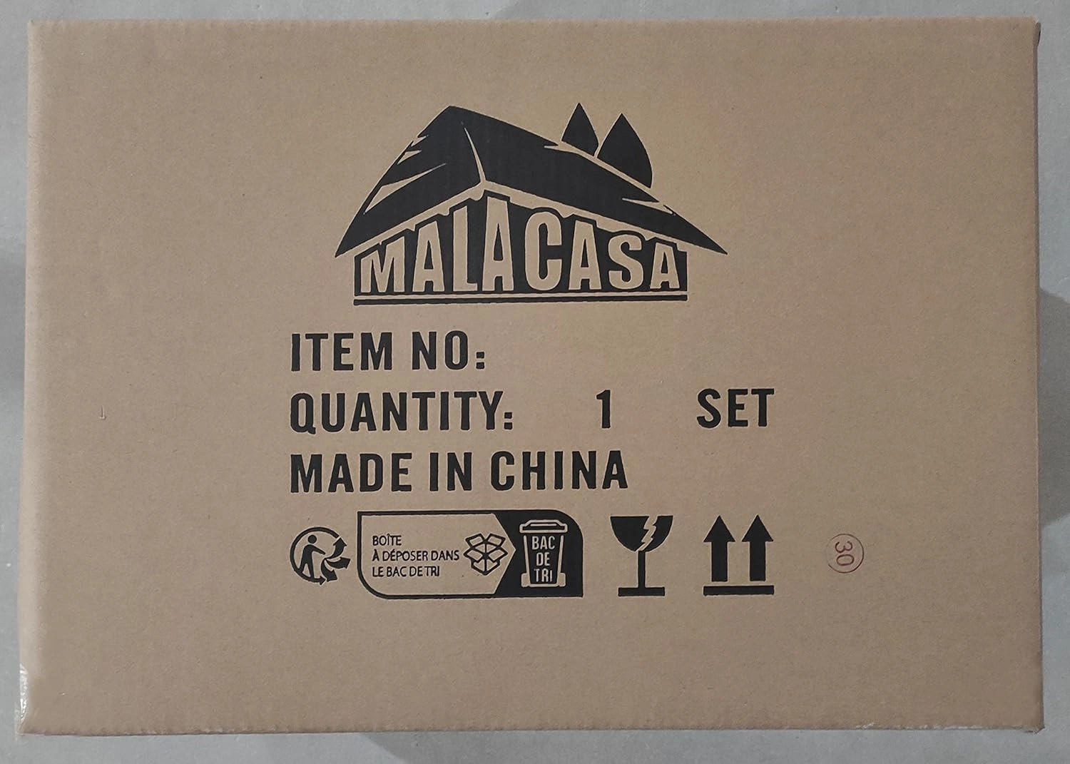 MALACASA Dinnerware Sets, 24-Piece Porcelain Square Dishes, Grey White Ceramic Dish Set for 6, Chip and Scratch Resistant Plates and Bowls Sets, Series ELISA