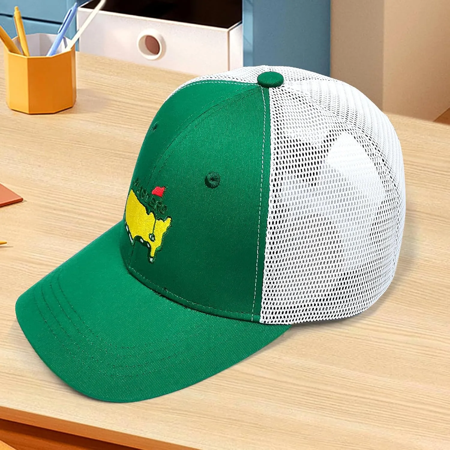 Masters Tournament Golf Hat Green Adjustable Baseball Cap Casual Trucker Hat Fashion Hip Hop Headwear for Men Women
