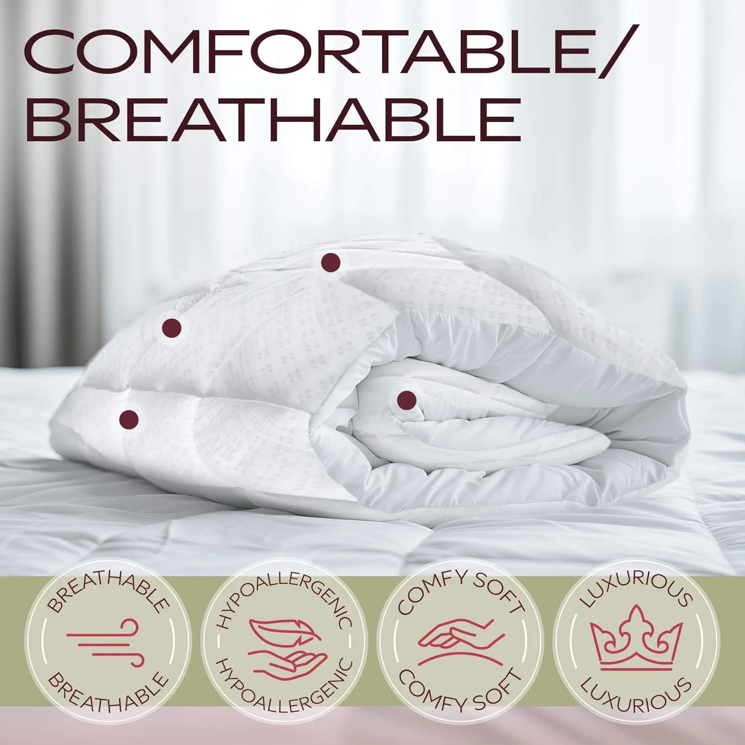 MAXI King Size Mattress Pad - Luxurious Cotton Sateen Mattress Protector - Soft, Comfortable, and Breatheable Mattress Cover - Mattress Pad Protects Mattress from Dust, Dirt, Spills, and Stains.