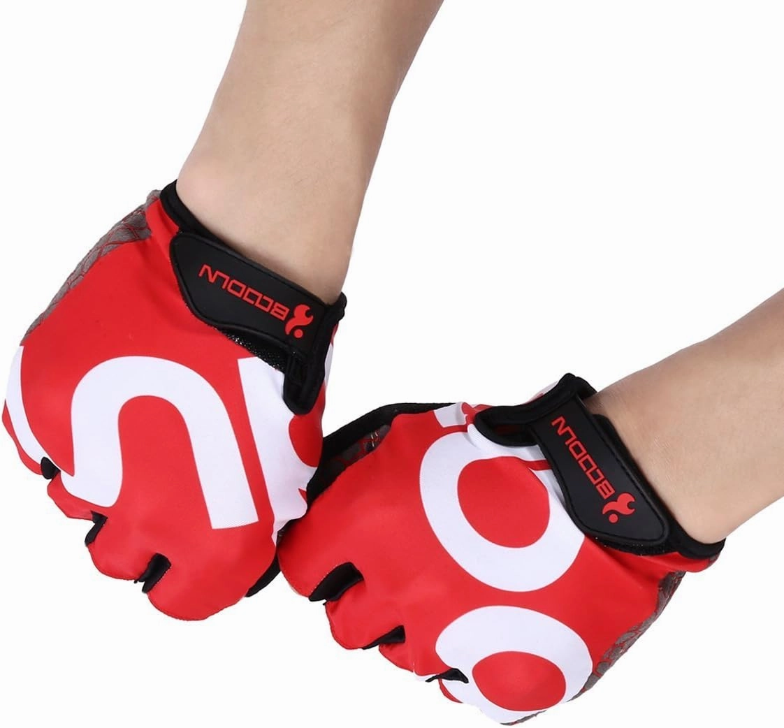Men Women Cycling Gloves with Shock-absorbing Gel Pad Breathable Half Finger Mountain Bicycle Bike Road Racing Gloves