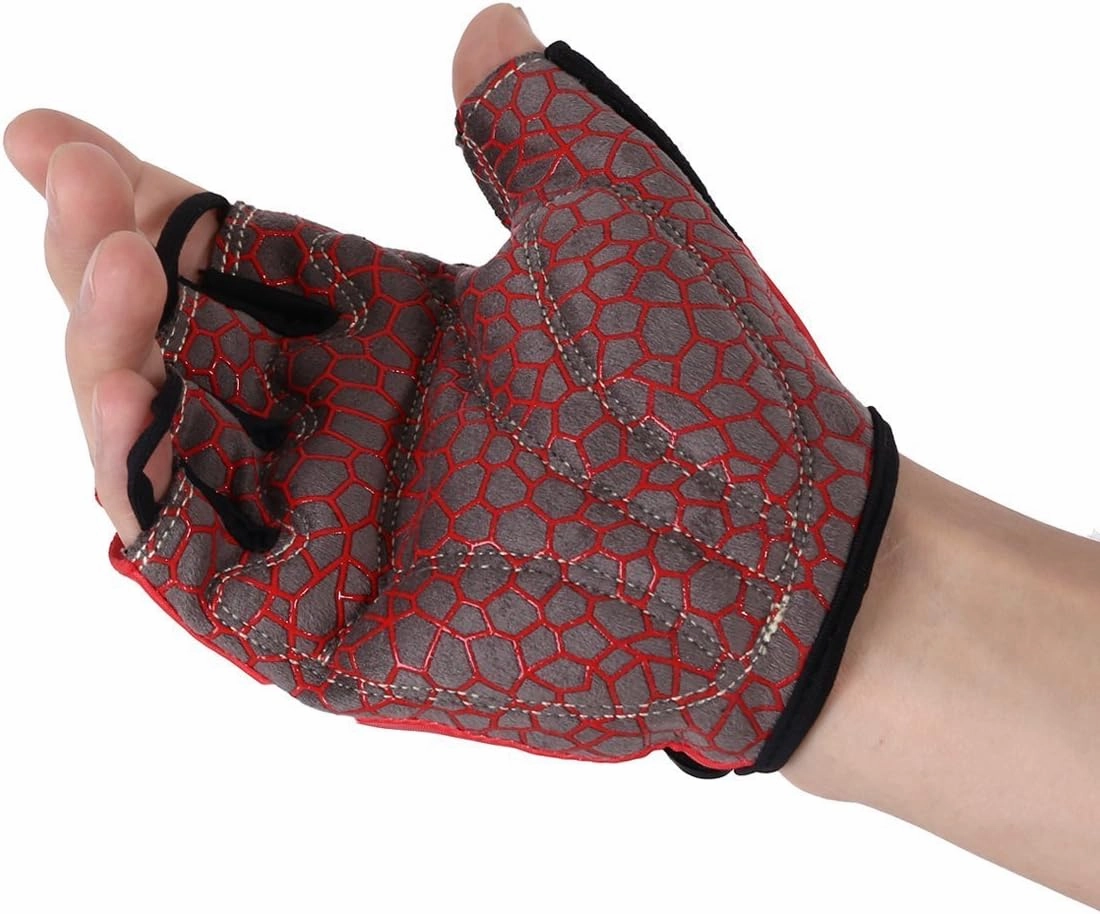Men Women Cycling Gloves with Shock-absorbing Gel Pad Breathable Half Finger Mountain Bicycle Bike Road Racing Gloves