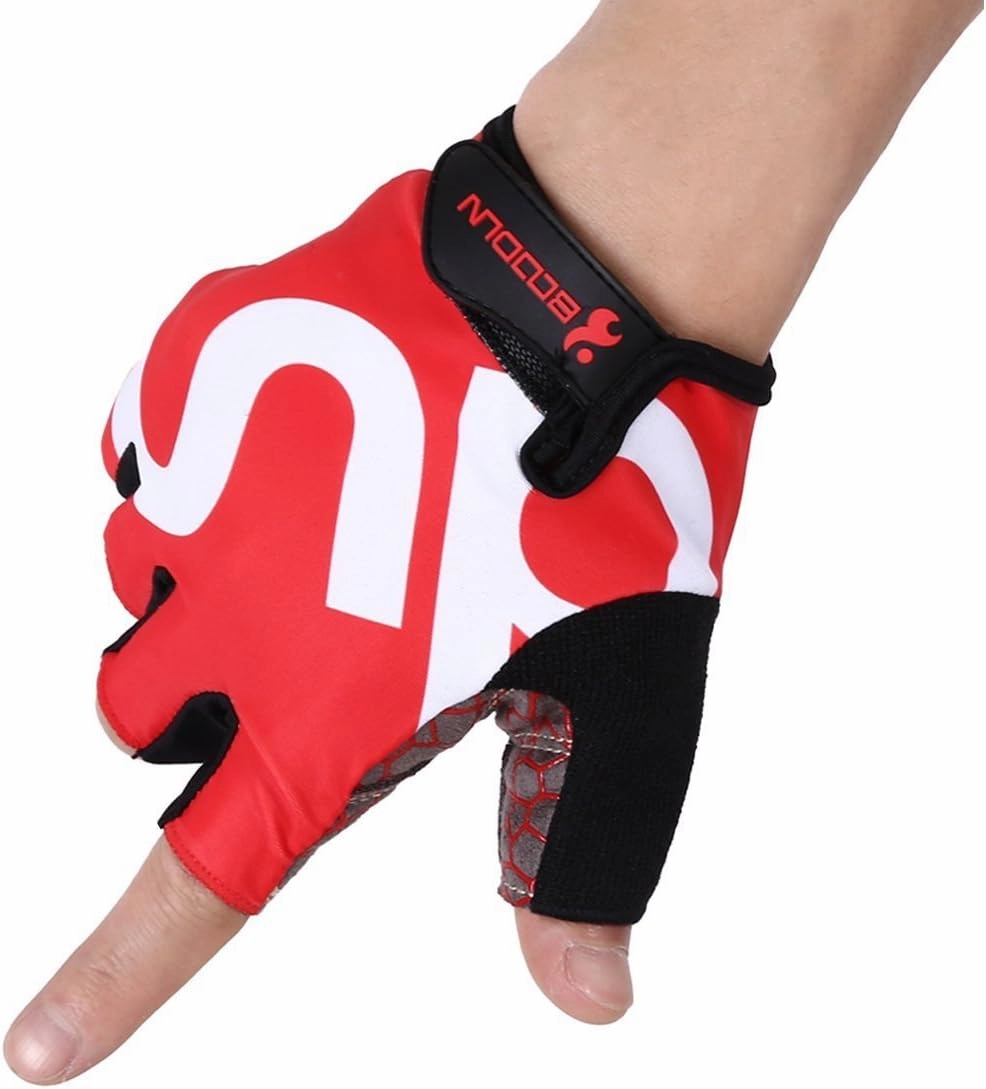 Men Women Cycling Gloves with Shock-absorbing Gel Pad Breathable Half Finger Mountain Bicycle Bike Road Racing Gloves