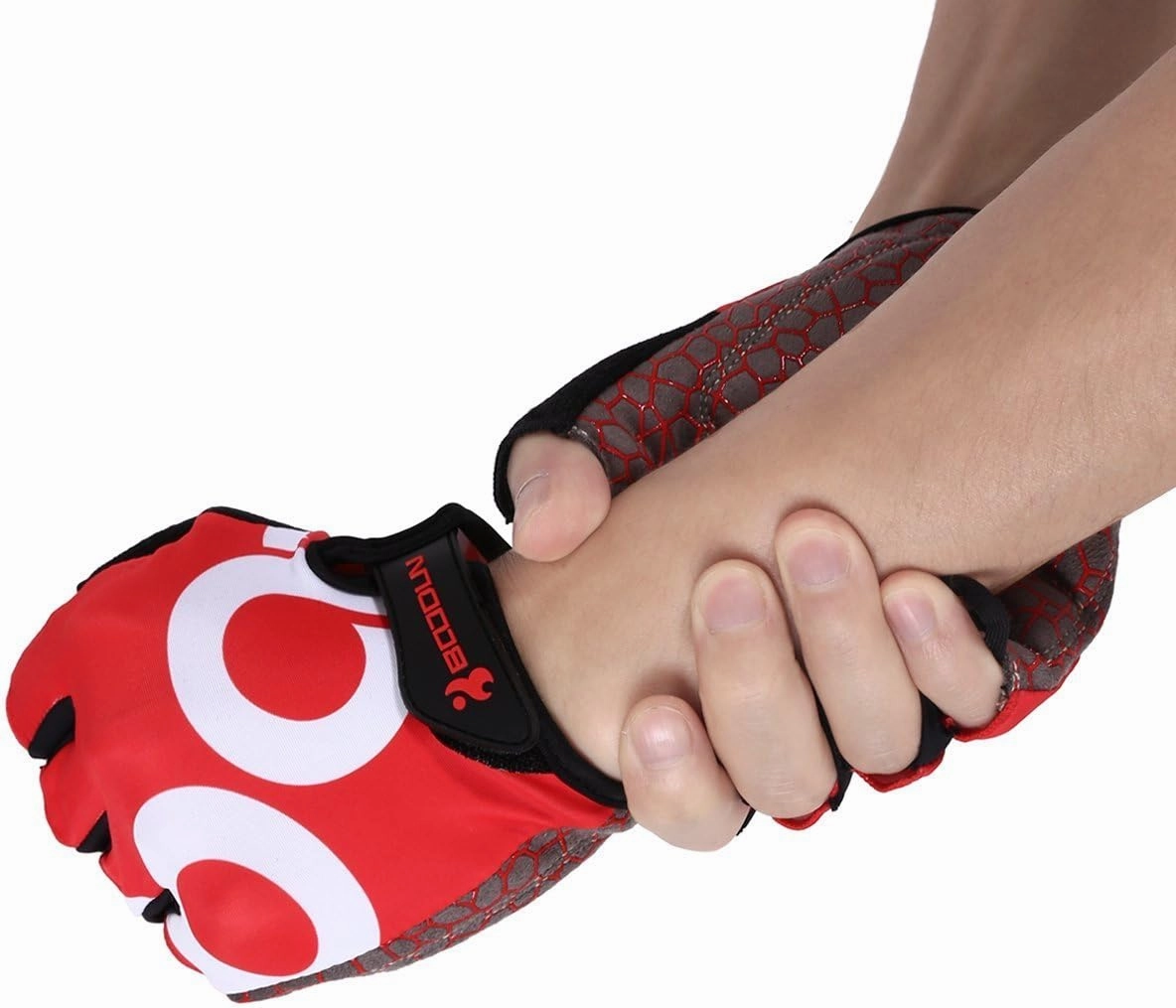 Men Women Cycling Gloves with Shock-absorbing Gel Pad Breathable Half Finger Mountain Bicycle Bike Road Racing Gloves