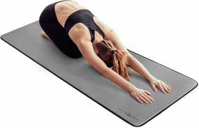 MICRODRY Deluxe Fitness Exercise Yoga Mat for Home & Gym, Extra Thick for High Impact Training, Multi Layered Skid Resistant Surface, Odor Neutralizing with Carrying Strap