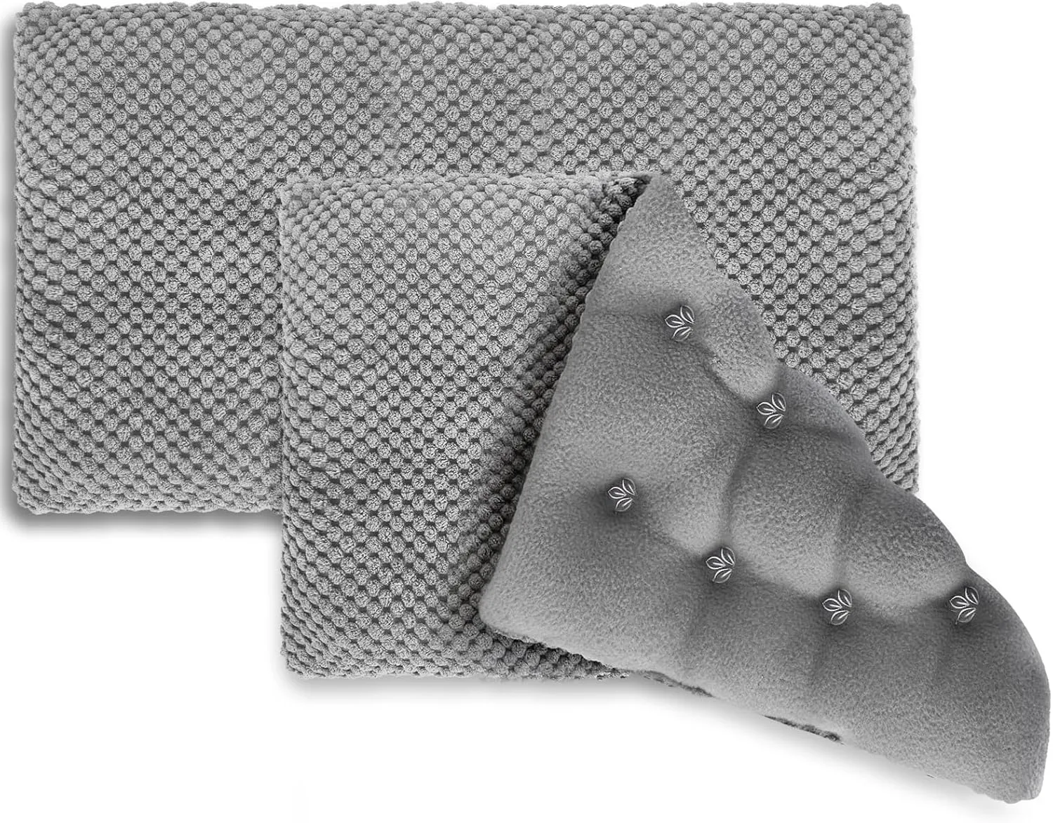 Microwavable Heating Pads 15 * 9", Weighted Moist Microwave Heat Pad for Cramps Neck Shoulder, Back Pain Relief, Warm Compress Rice Bean Bag Hot Pack for Muscles Ache, Joints, Unscented, 2 pack