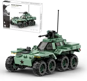 Military Vehicle Building Blocks Sets,Armored Model Brick Set Highly Detailed Set for Military Enthusiast, Teens and Adults (The Lockheed XM808 Twister)