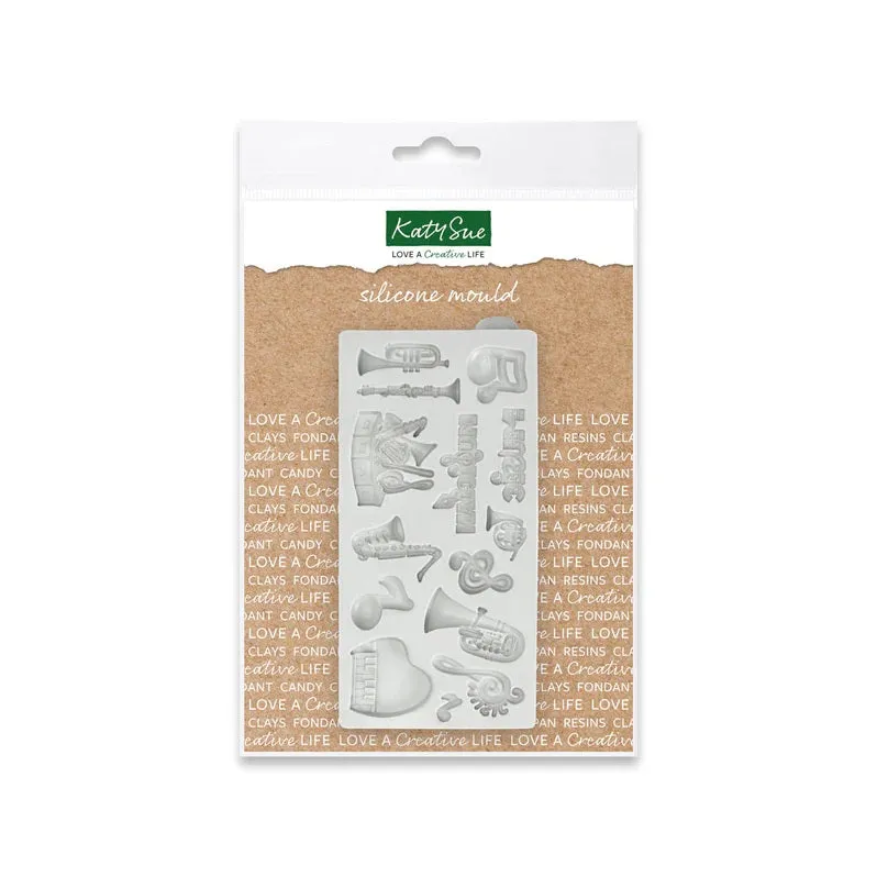 Miniature Music Set Silicone Mould