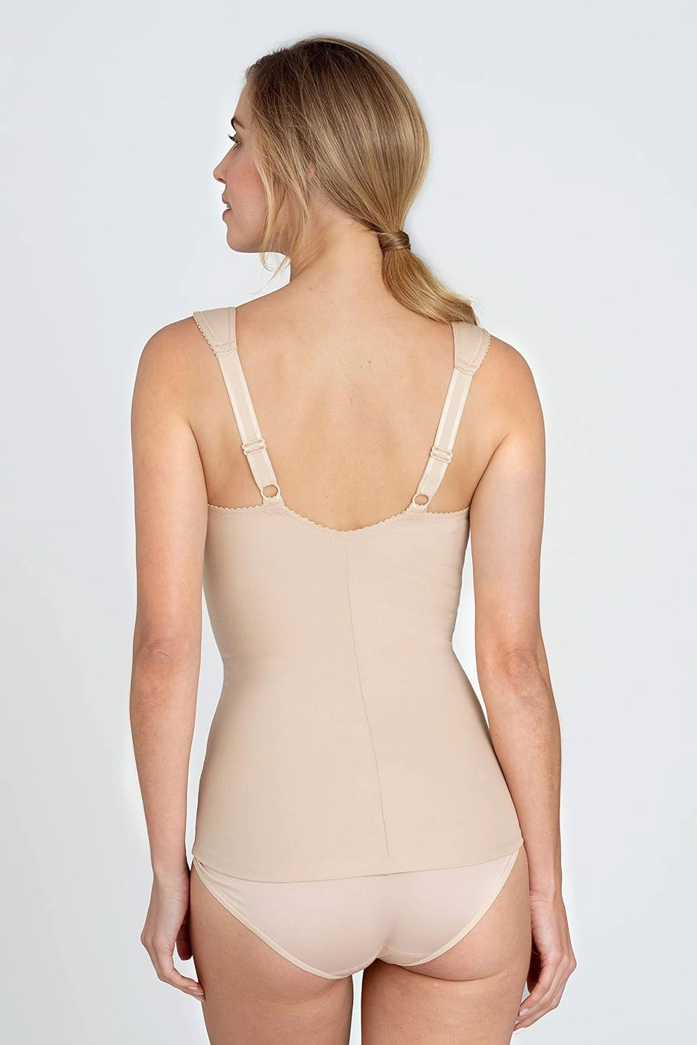 Miss Mary of Sweden Lovely Lace Womens Slimming Camisole with Built-in Bra