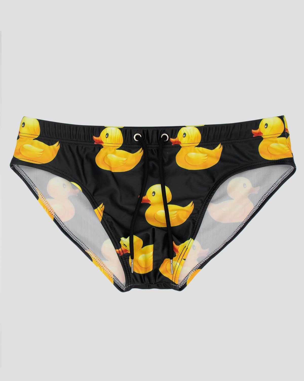 MIZOK Men's Sexy Cartoon Print Swim Bikini Low Rise Surfing Briefs Quick Dry Swimsuit Swimwear Short
