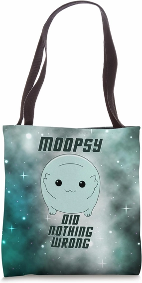Moopsy Did Nothing Wrong (Dark Text) Tote Bag