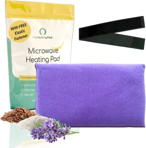 My Heating Pad Microwave Heating Pad - Moist Microwavable Heating Pads for Joints and Muscles Relief - Microwave Hot Pack Heat Pad for Cramps - Chilled or Heated Pad Therapy - Purple - Lavender Scent
