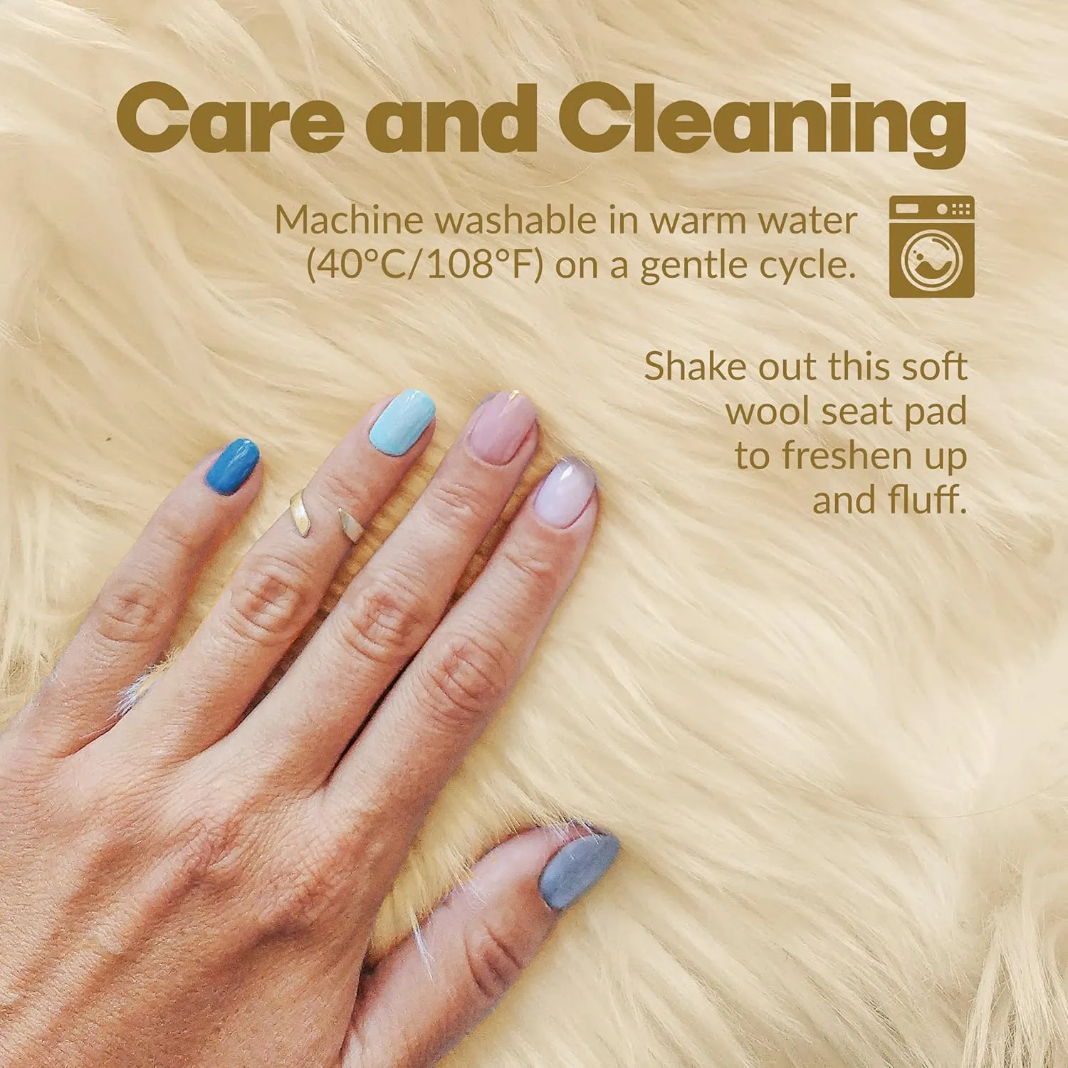 Natural Sheepskin for Bed Sores and Skin Irritation | 100% Real Medical Sheepskins with Non-Slip Back for Pain Relief and Discomfort, Wool Seat Pad, Natural, 17 in. x 17 in.