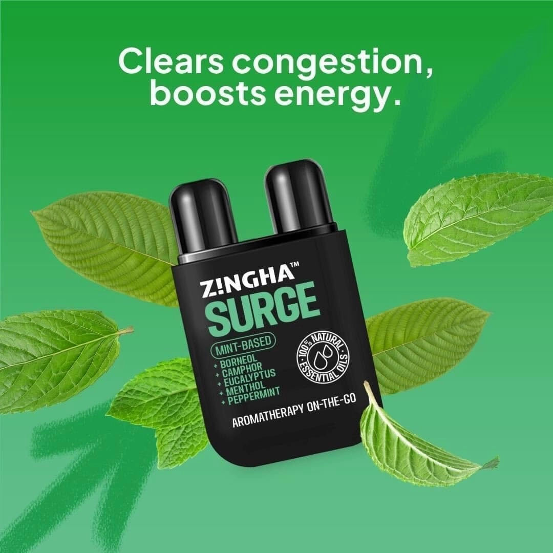Natural Aromatherapy Nasal Stick – Boost Focus & Enhance Breathing | Portable Sinus Relief & Relaxation Nasal Inhaler Stick | Intake Breathing Essential Oil Blend for Stress and Congestion