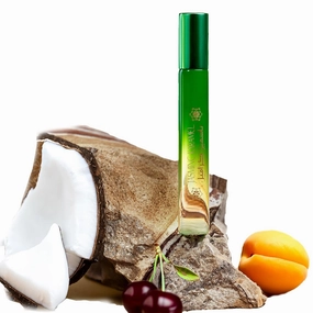 Natural Organic Perfume Oil - Summer Fruits For Body & Hair - Long Lasting Highly Concentrated - Vegan Chemical Free - Sweet & Fruity Notes of Coconut Pear Cherry (10ml)