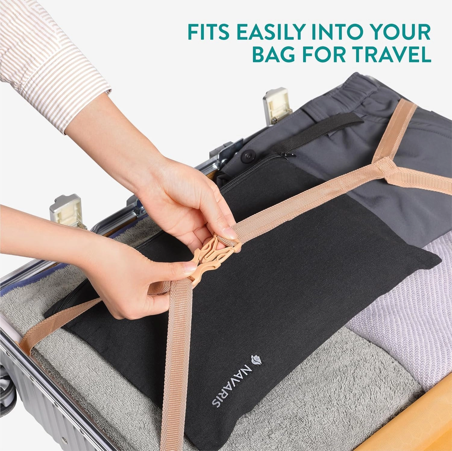 Navaris Foldable Yoga Mat for Travel - 1/16" (1.5mm) Thick Exercise Mat for Pilates, Workout, Gym, Fitness - Non-Slip Folding Portable Mat