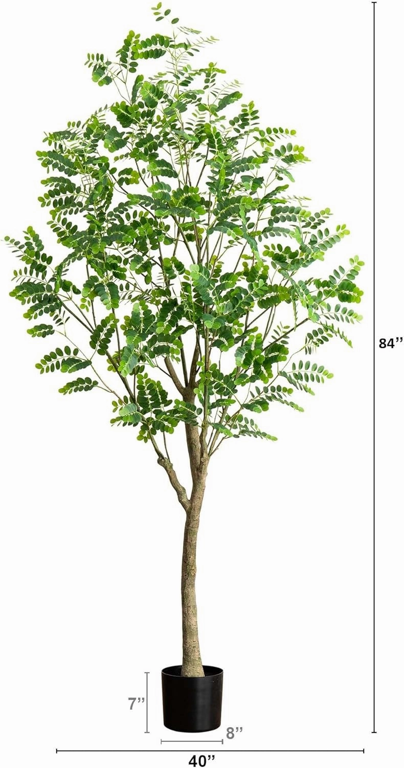 Nearly Natural 7ft. Artificial Greco Citrus Tree with Real Touch Leaves