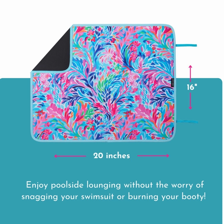 Neoprene Poolside Seating Mats-Tropical Blooms