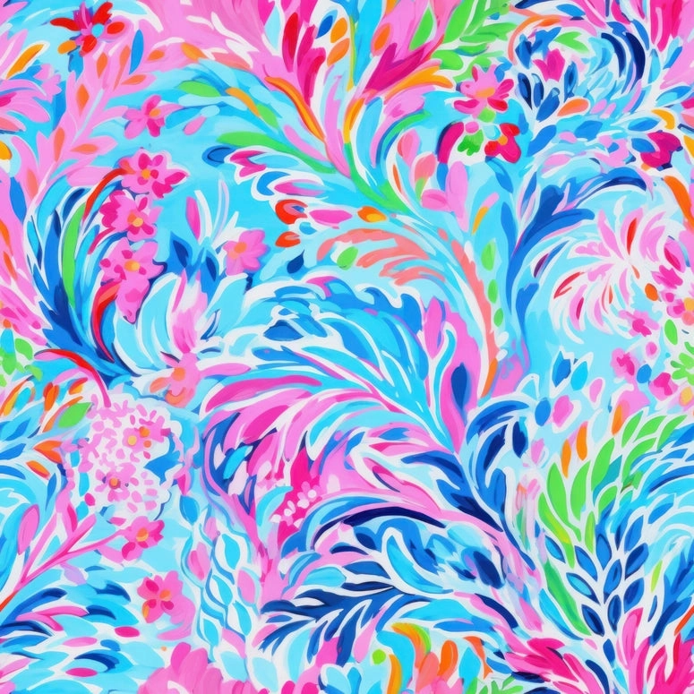 Neoprene Poolside Seating Mats-Tropical Blooms