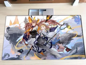 New Mlikemat Playmat The Trial of The White Forest TCG CCG OCG Trading Card Game Mat Table Pad with Zones   Free Bag (YG001-188-A)