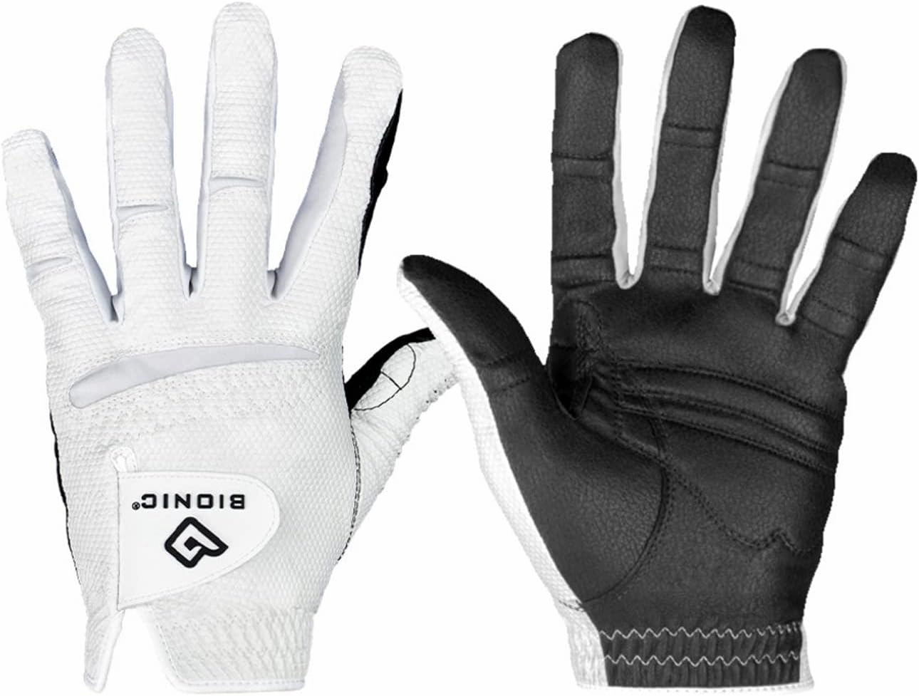 New Improved 2X Long Lasting Bionic RelaxGrip Golf Glove with Patented Double-Row Finger Grip System (Men's Cadet ML, Worn on Left Hand)