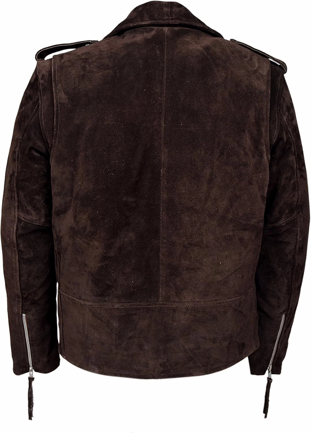 New Men's Brando Brown Suede Men's Classic Motorcycle Biker Real Leather Jacket