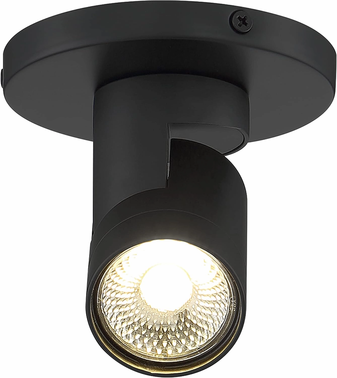 Nuvo Lighting 62/1105 12W LED Adjustable Barrel Monopoint Ceiling and Wall Spotlight, Black