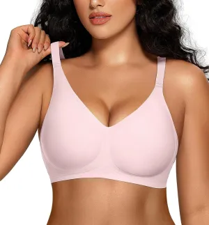OEAK Women Comfortable Push Up Bras Wireless Seamless Full Coverage Bralette Buttery Soft Everyday Tshirt Bra Convertible Bra