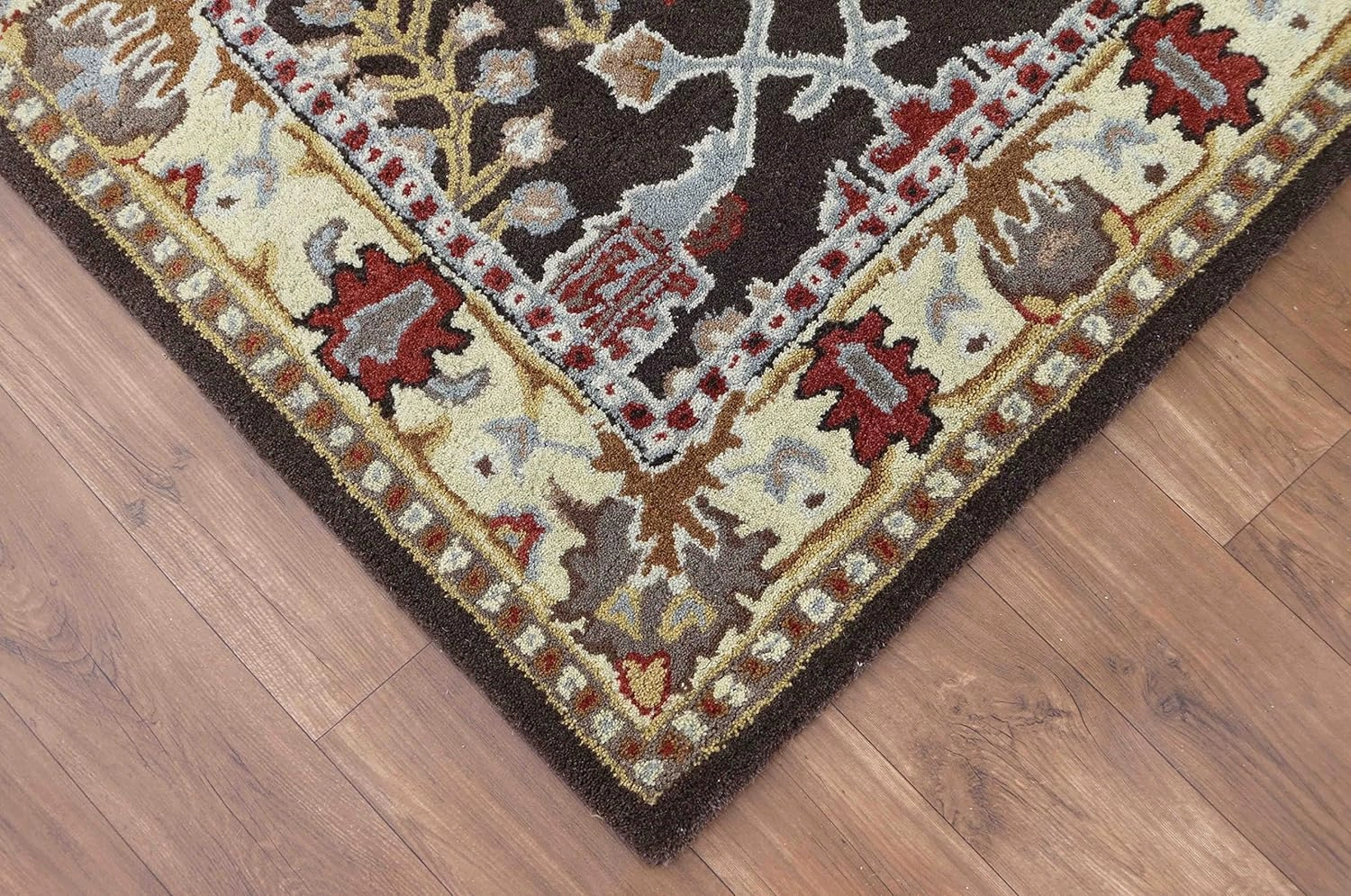 Old Hand Made Barista Floral Traditional Oriental Style Woolen Area Rugs & Carpets (2.6 x 9' Runner)
