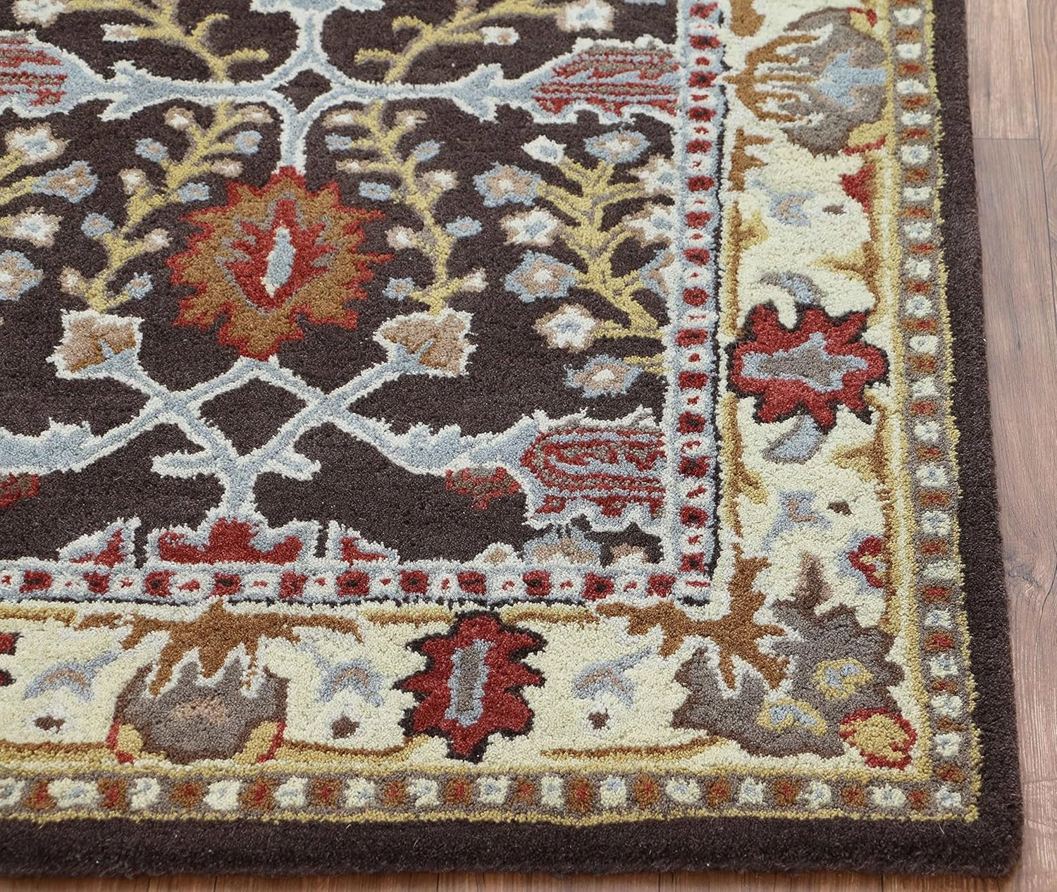 Old Hand Made Barista Floral Traditional Oriental Style Woolen Area Rugs & Carpets (2.6 x 9' Runner)