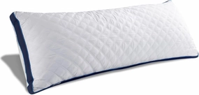 Oubonun Premium Adjustable Loft Quilted Body Pillows - Firm and Fluffy Pillow - Quality Plush Pillow - Down Alternative Pillow - Head Support Pillow - 21"x54"