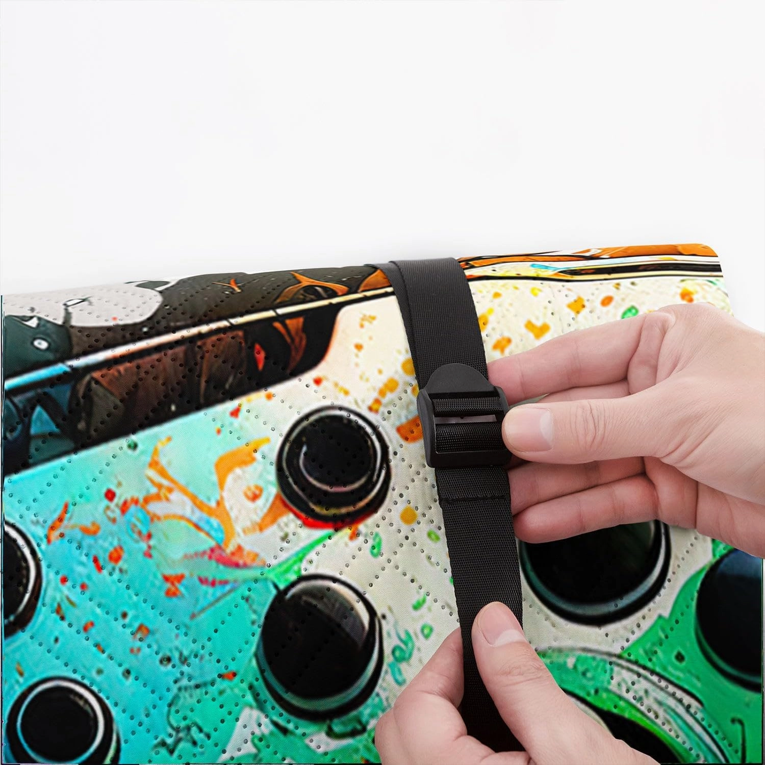 Outdoor Picnic Blanket,Portable Sandproof Waterproof Picnic Mat,Gamepad Baseball Printed Camping Beach Mat for Sand and Wet Grass Hiking (Gamepad Baseball S)