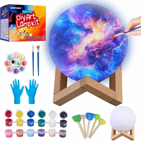 Paint Your Own Moon Lamp Kit,Art Supplies Arts and Crafts for Kids Ages 8-12,Crafts for Girls 8-12,Night Light Kids Crafts Ages 4-8,Birthday Easter Gifts Valentines Day Gifts for Kids